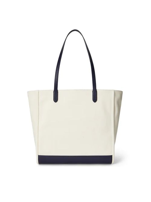 CMRYN LG TT-TOTE-LARGE LAUREN RALPH LAUREN | 431982234002NATURAL/REFINED NAVY